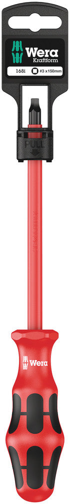 Wera 05100026001 168 i SB VDE Insulated screwdriver for square socket head screws, # 3 x 150 mm
