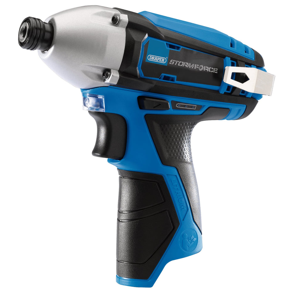 Draper 17132 Draper Storm Force® 10.8V Power Interchange Cordless Impact Driver, 1/4" Hex., 80Nm (Sold Bare)