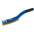 Draper 17181 Brass Wire Scratch Brush with Scraper, 350mm