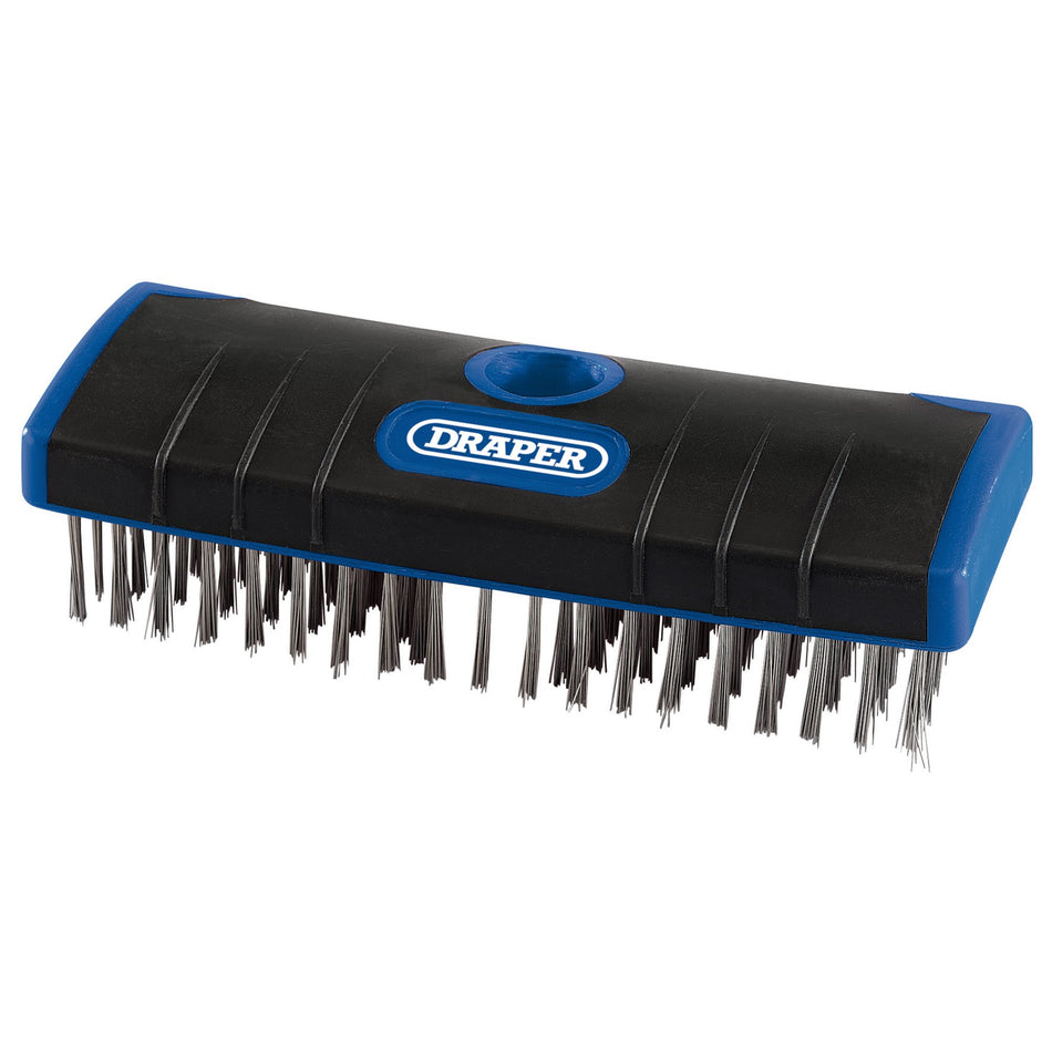 Draper 17189 Stainless Steel Bristle Scrub Brush, 180mm