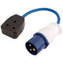 Draper 17573 230V Adaptor Lead with 16A Plug to 13A Socket