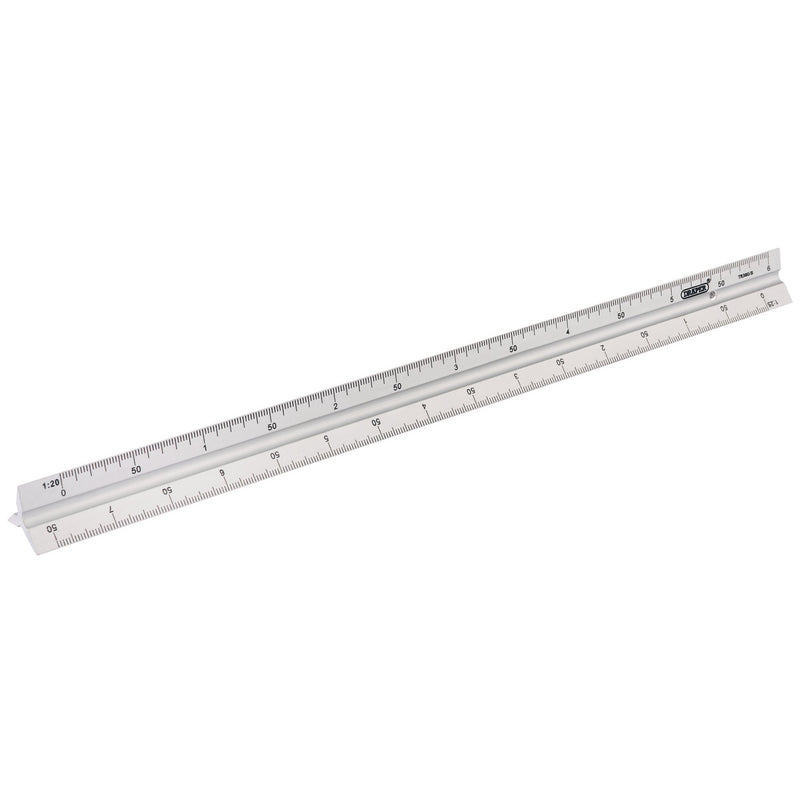 Draper 17686 Aluminium Triangle Scale Rule, 300mm