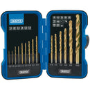 Draper 18549 Metric Titanium Nitride Coated HSS Drill Bit Set (15 Piece)