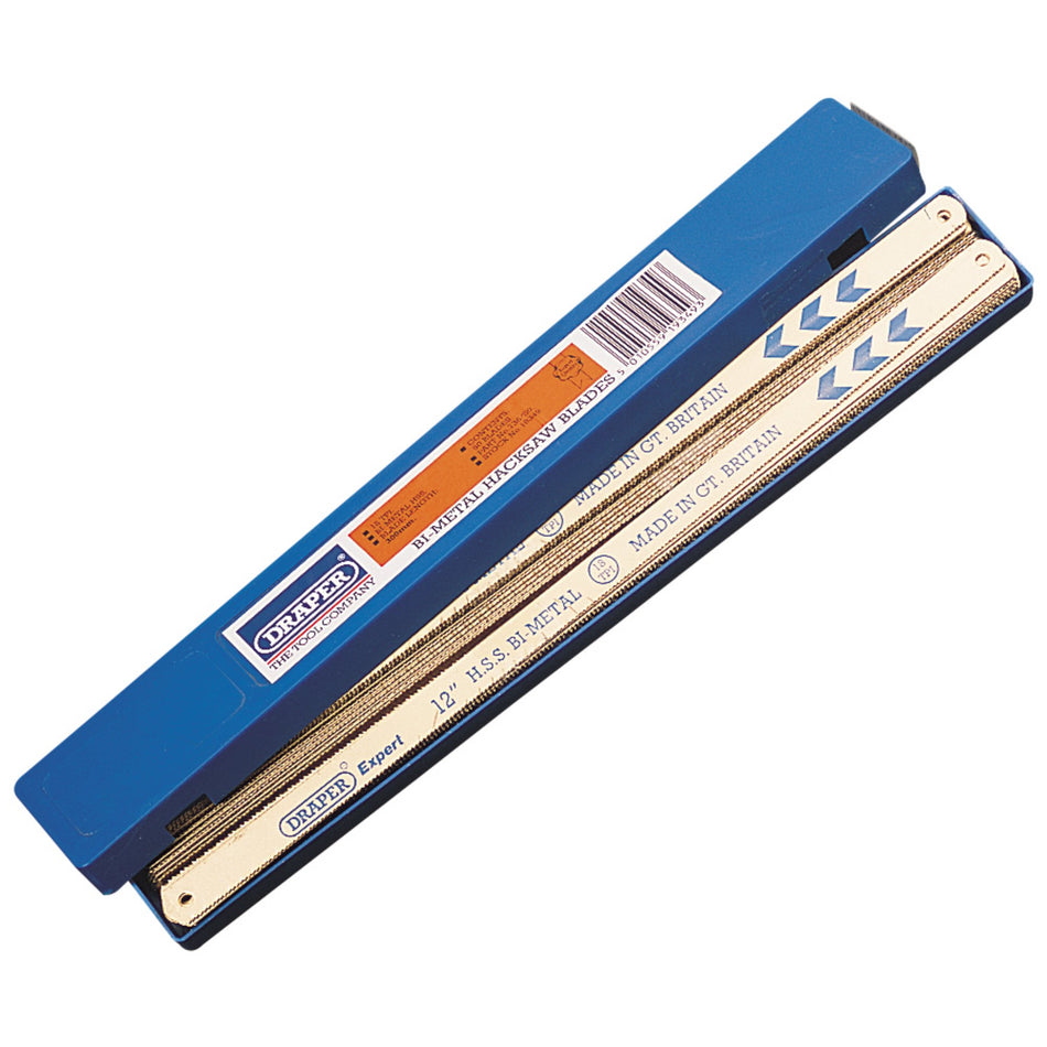 Draper 19349 Bi-Metal Hacksaw Blades, 300mm, 18tpi (Box of 50)