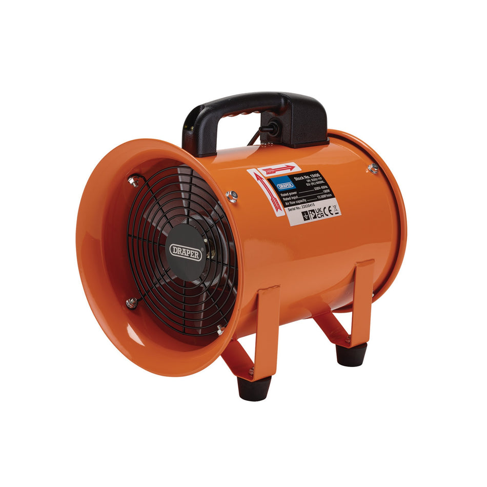 Draper 19406 230V Air Mover Ventilator, 8"/200mm, 180W