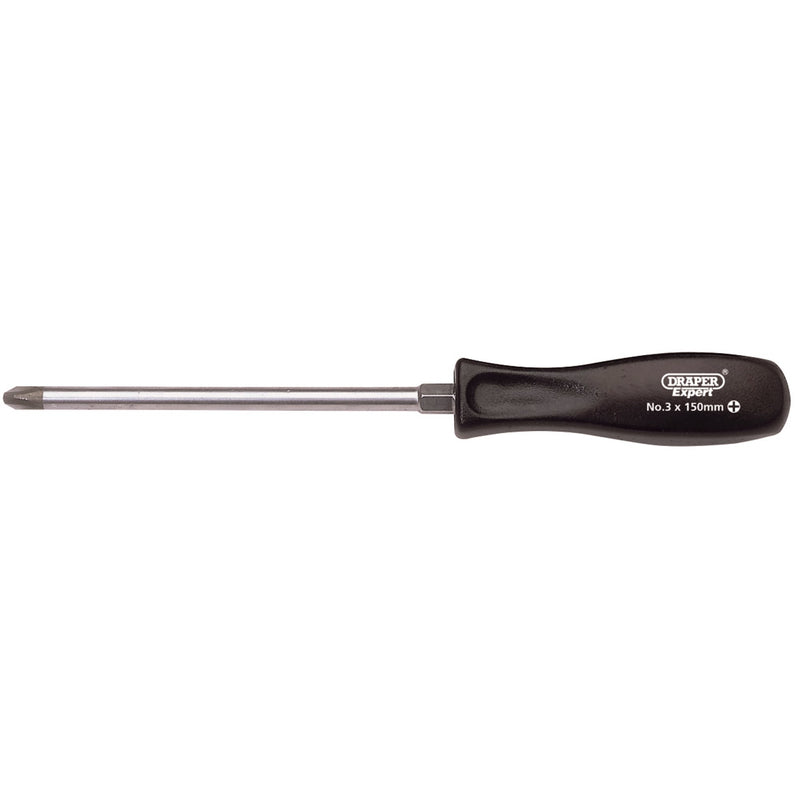 Draper 19534 Cross Slot Mechanic's Screwdriver, No.3 x 150mm