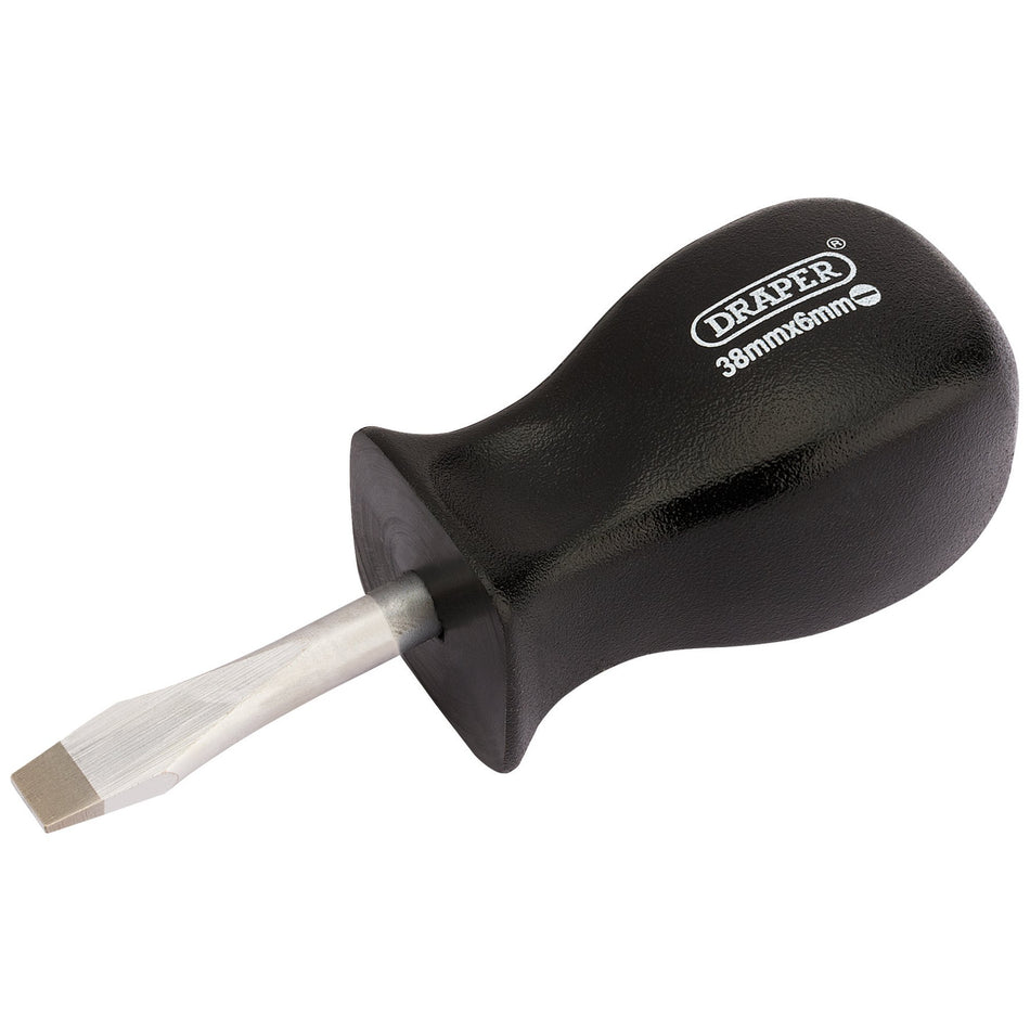 Draper 19539 Plain Slot Mechanic's Screwdriver, 6 x 38mm