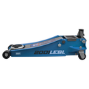 Sealey 2001LEBL 2.25tonne Low Entry Trolley Jack with Rocket Lift- Blue