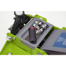 Sealey 2001LEHV 2.25tonne Low Entry Trolley Jack with Rocket Lift - Hi-Vis Green