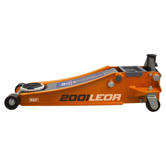 Sealey 2001LEOR 2.25tonne Low Entry Trolley Jack with Rocket Lift - Orange