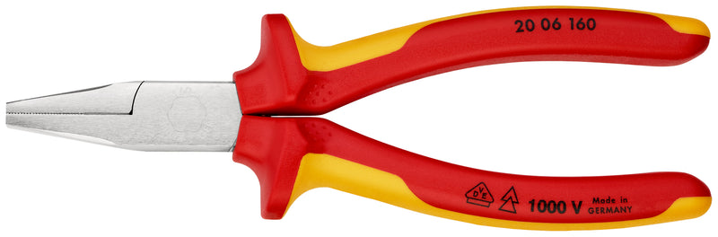 KNIPEX 20 06 160 FLAT NOSE PLIERS