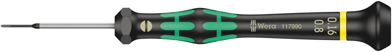 Wera 05117990001 2035 Screwdriver for slotted screws for electronic applications, 0.16 x 0.8 x 40 mm