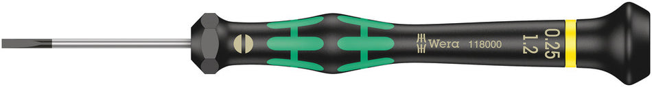Wera 05118000001 2035 Screwdriver for slotted screws for electronic applications, 0.25 x 1.2 x 40 mm