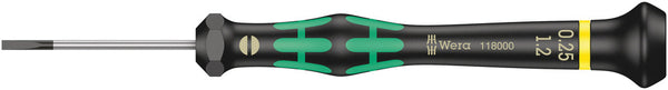 Wera 05118000001 2035 Screwdriver for slotted screws for electronic applications, 0.25 x 1.2 x 40 mm