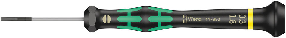 Wera 05117993001 2035 Screwdriver for slotted screws for electronic applications, 0.30 x 1.8 x 40 mm