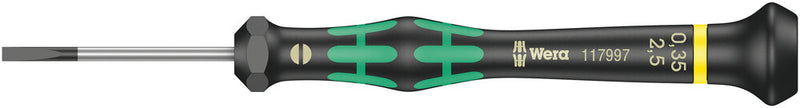Wera 05117997001 2035 Screwdriver for slotted screws for electronic applications, 0.35 x 2.5 x 40 mm