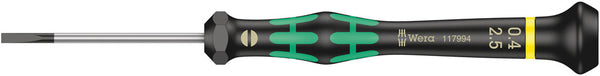 Wera 05117994001 2035 Screwdriver for slotted screws for electronic applications, 0.40 x 2.5 x 50 mm