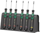 Wera 05030181001 2050/6 Screwdriver set and rack for electronic applications, 6 pieces