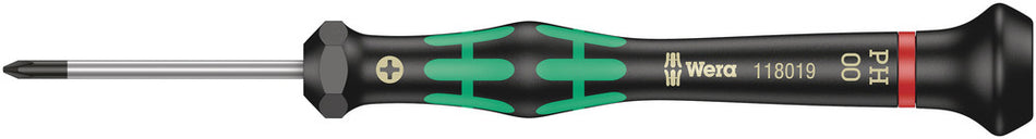 Wera 05118019001 2050 PH Screwdriver for Phillips screws for electronic applications, PH 00 x 40 mm