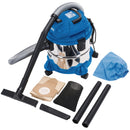 Draper 20514 Wet and Dry Vacuum Cleaner with Stainless Steel Tank, 15L, 1250W
