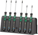 Wera 05118156001 2052/6 Hexagon screwdriver set and rack for electronic applications, 6 pieces
