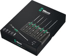 Wera 05118156001 2052/6 Hexagon screwdriver set and rack for electronic applications, 6 pieces