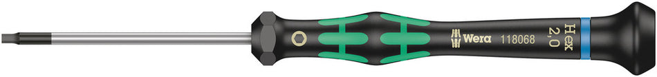 Wera 05118068001 2054 Screwdriver for hexagon socket screws for electronic applications, 2 x 60 mm