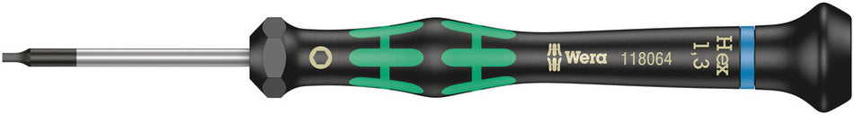 Wera 05118074001 2054 Screwdriver for hexagon socket screws for electronic applications, 0.05" x 40 mm