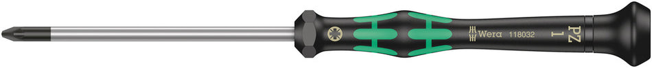 Wera 05118032001 2055 PZ Screwdriver for Pozidriv screws for electronic applications, PZ 1 x 80 mm