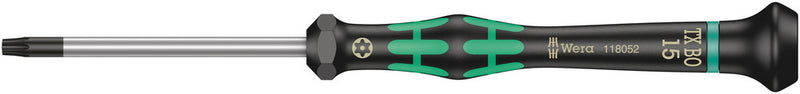 Wera 05118052001 2067 TORXÃ‚Â® BO Screwdriver for tamper-proof TORXÃ‚Â® screws for electronic applications, TX 15 x 60 mm