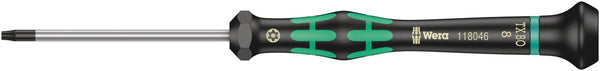 Wera 05118046001 2067 TORXÃ‚Â® BO Screwdriver for tamper-proof TORXÃ‚Â® screws for electronic applications, TX 8 x 60 mm