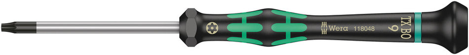 Wera 05118048001 2067 TORXÃ‚Â® BO Screwdriver for tamper-proof TORXÃ‚Â® screws for electronic applications, TX 9 x 60 mm