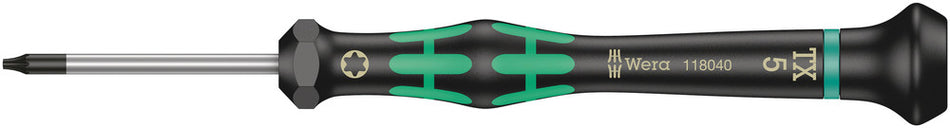 Wera 05118040001 2067 TORXÃ‚Â® Screwdriver for TORXÃ‚Â® screws for electronic applications, TX 5 x 40 mm