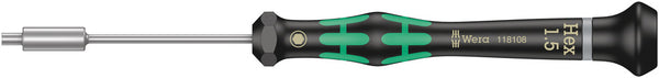 Wera 05118108001 2069 Nutdriver for electronic applications, 1.5 x 60 mm