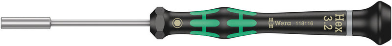 Wera 05118116001 2069 Nutdriver for electronic applications, 3.2 x 60 mm