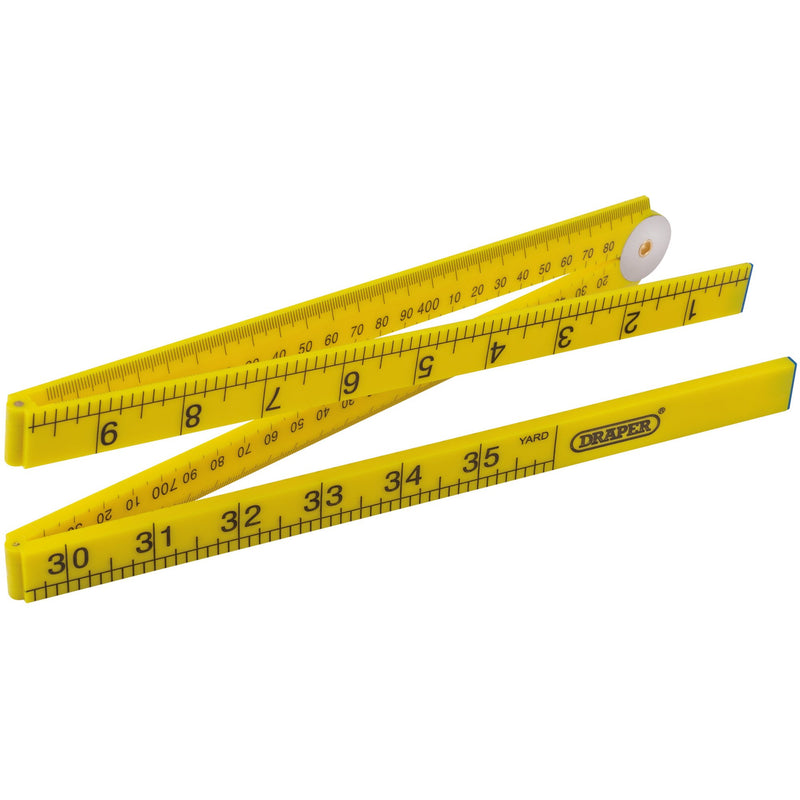 Draper 20700 Plastic Folding Rule, 1m