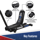 Sealey 2100TB Viking 2tonne Low Entry Long Reach Trolley Jack with Rocket Lift