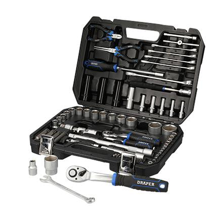 Draper 21444 Draper HI-TORQ&#174; Metric Socket Set, 1/4" & 1/2" Sq. Dr. (83 Piece)