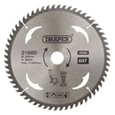 Draper 21680 TCT Circular Saw Blade for Wood, 250 x 30mm, 60T