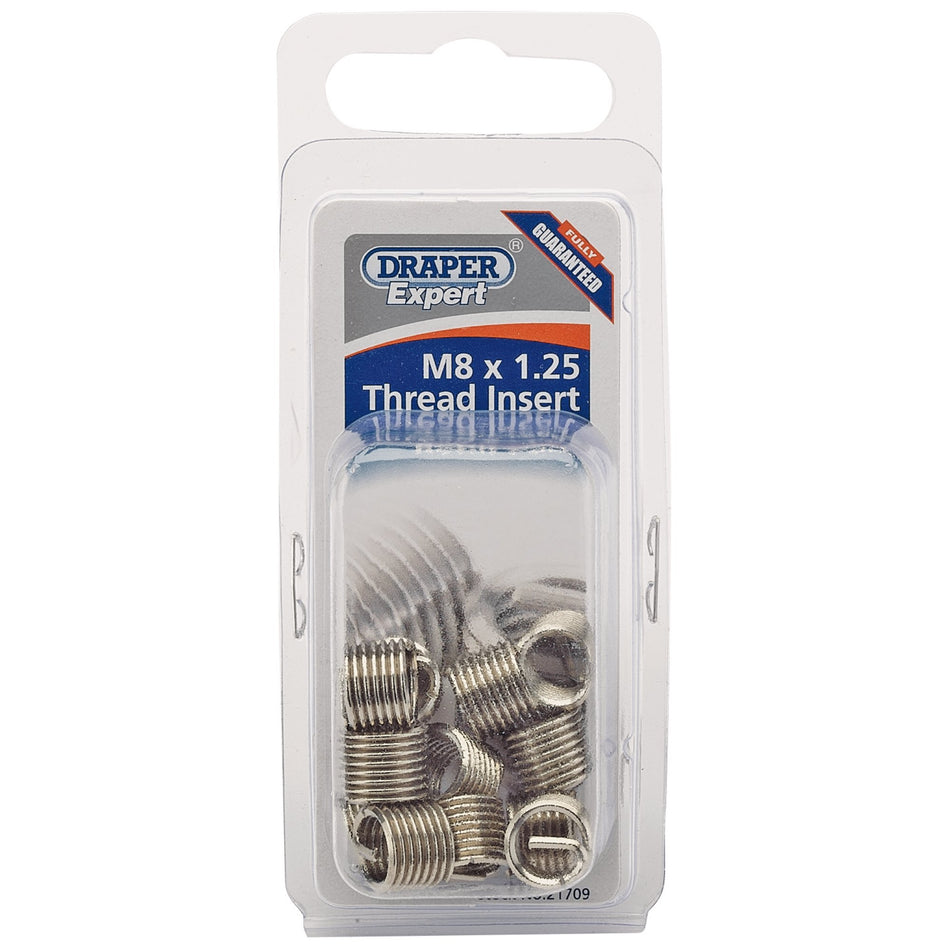 Draper 21709 Metric Thread Insert Refill, M8 x 1.25 (Pack of 12)