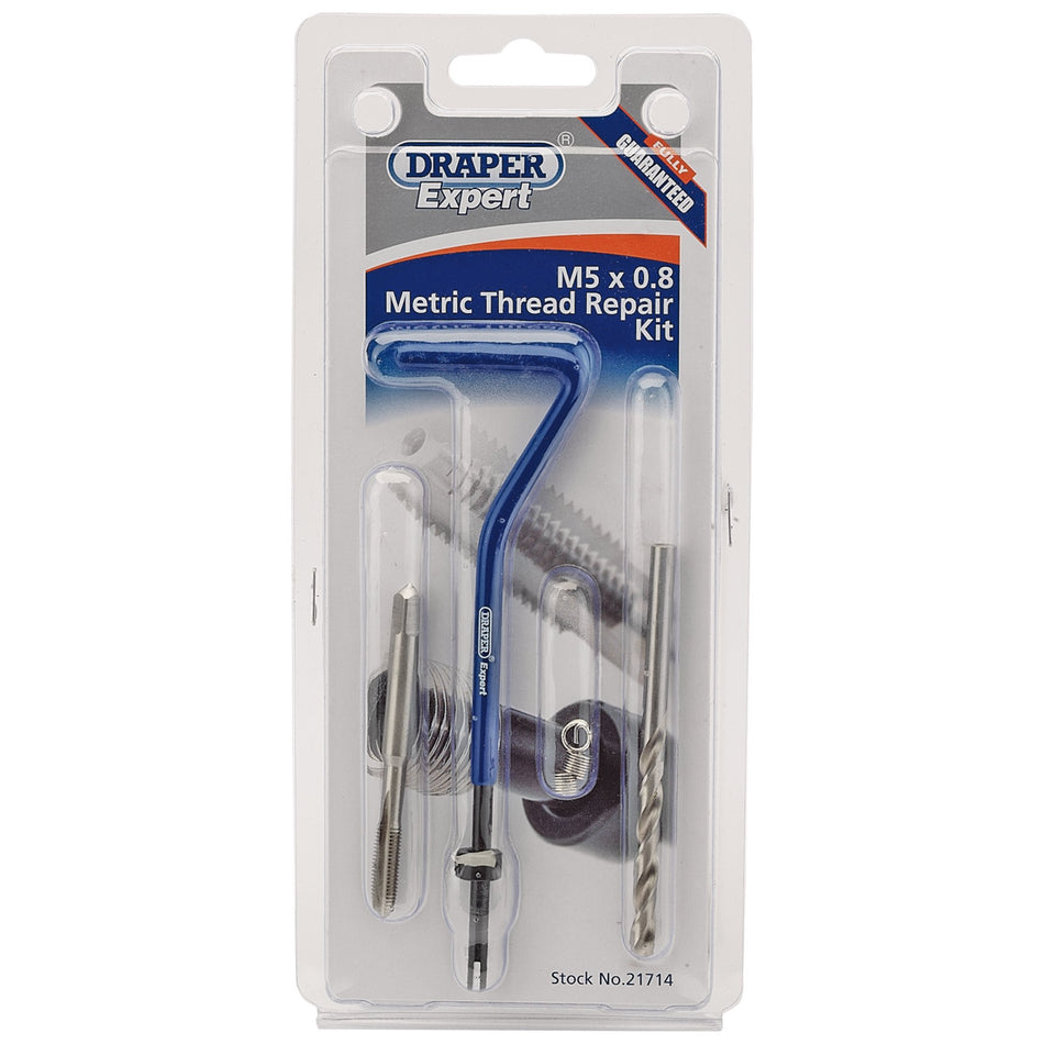 Draper 21714 Metric Thread Repair Kit, M5 x 0.8