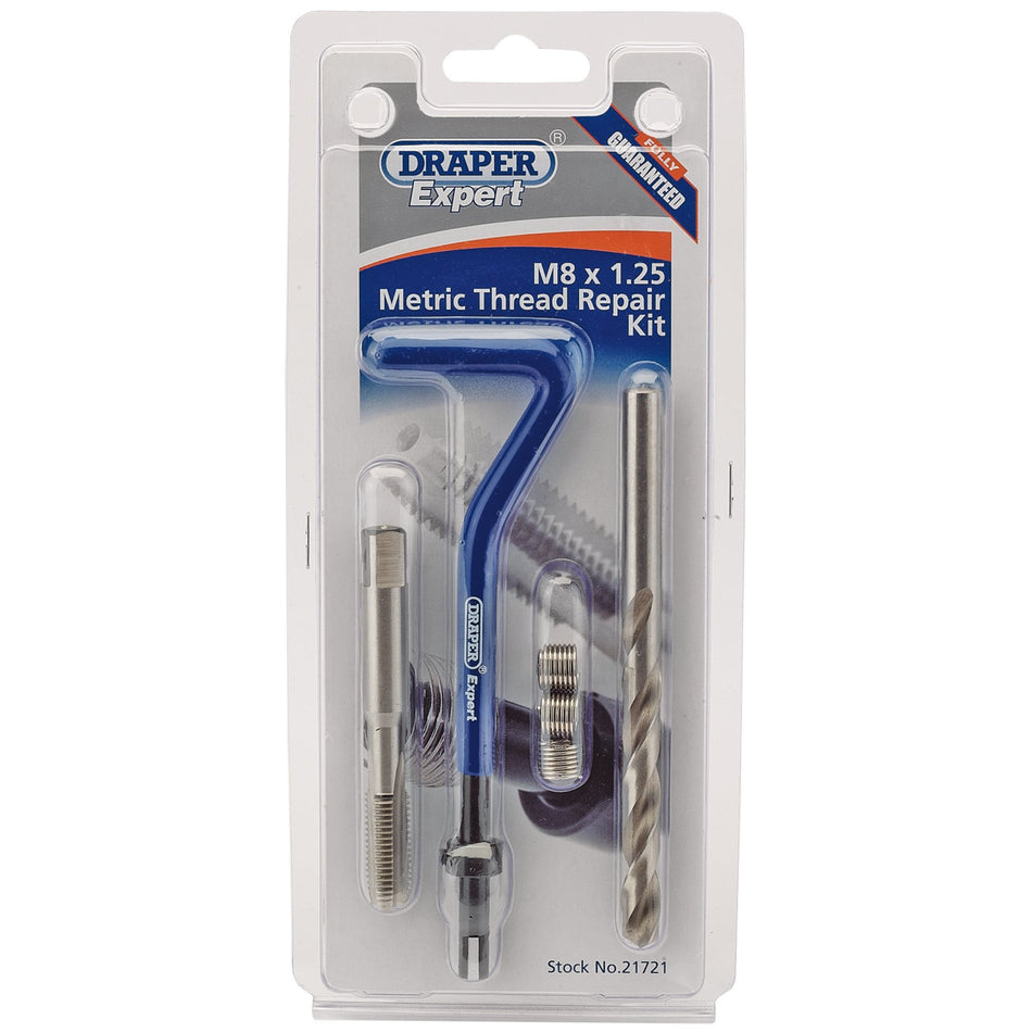 Draper 21721 Metric Thread Repair Kit, M8 x 1.25