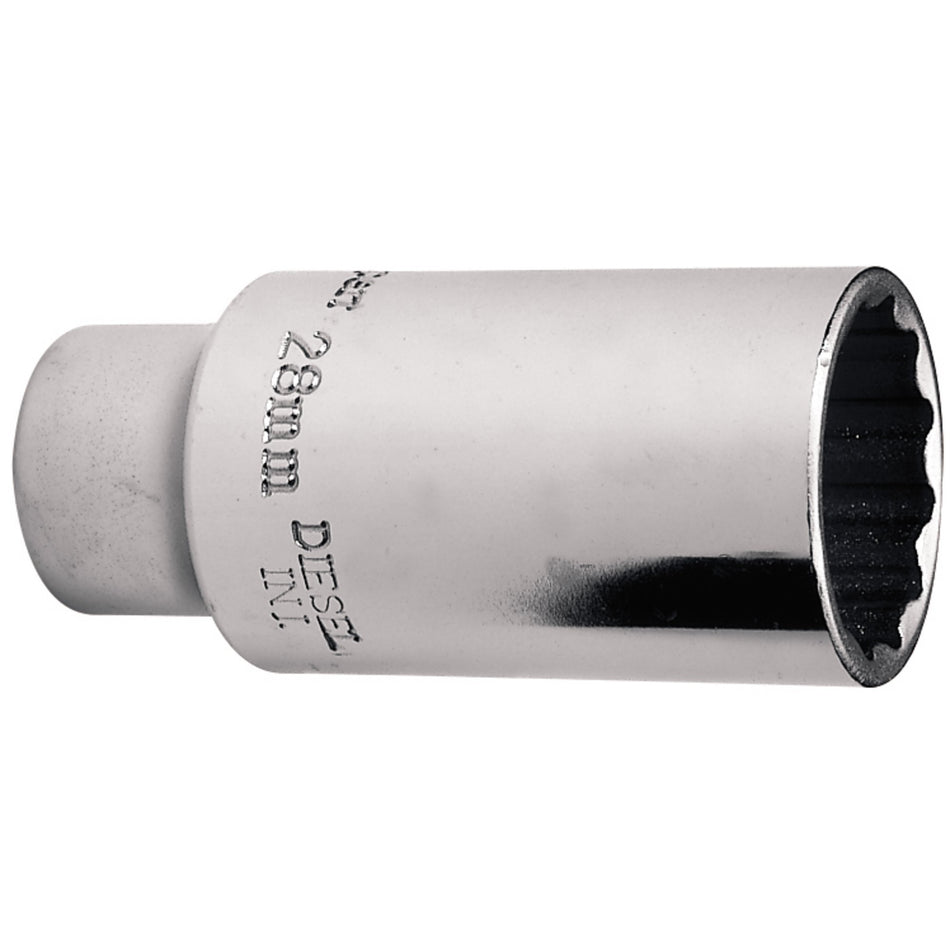 Draper 21833 HGV Diesel Injector Socket, 1/2" Sq. Dr., 28mm