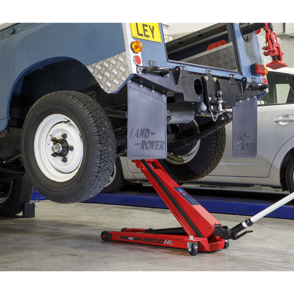 Sealey 2200HL 2tonne High Lift Low Entry Trolley Jack