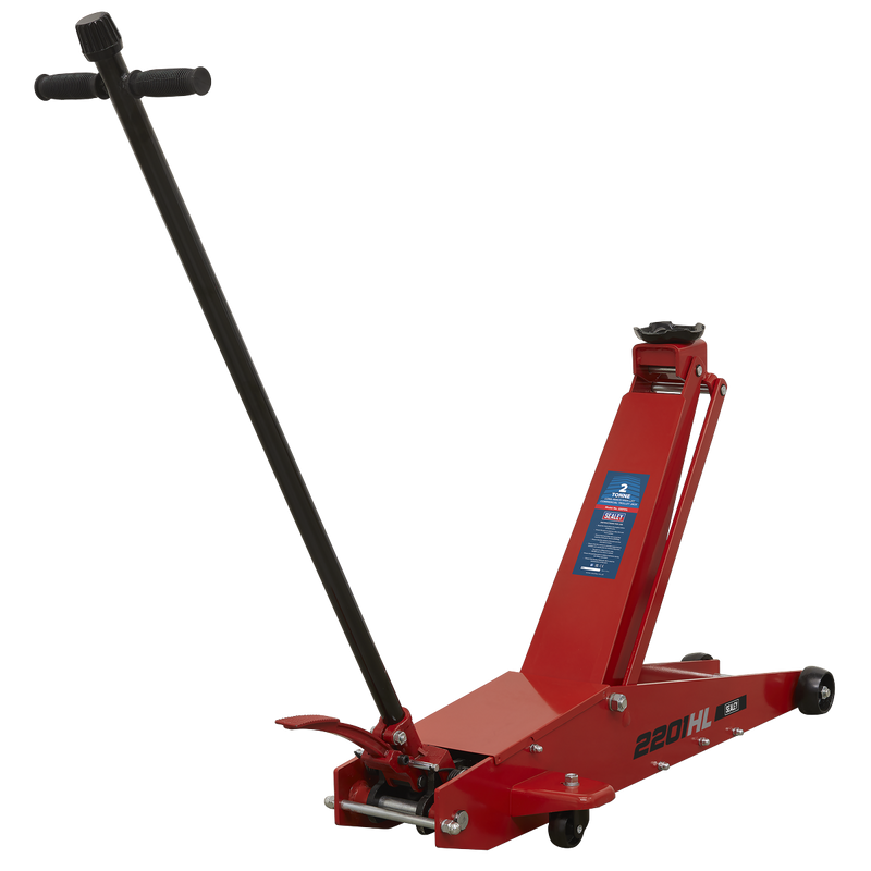 Sealey 2201HL Trolley Jack 2 Tonne Long Reach High Lift Commercial