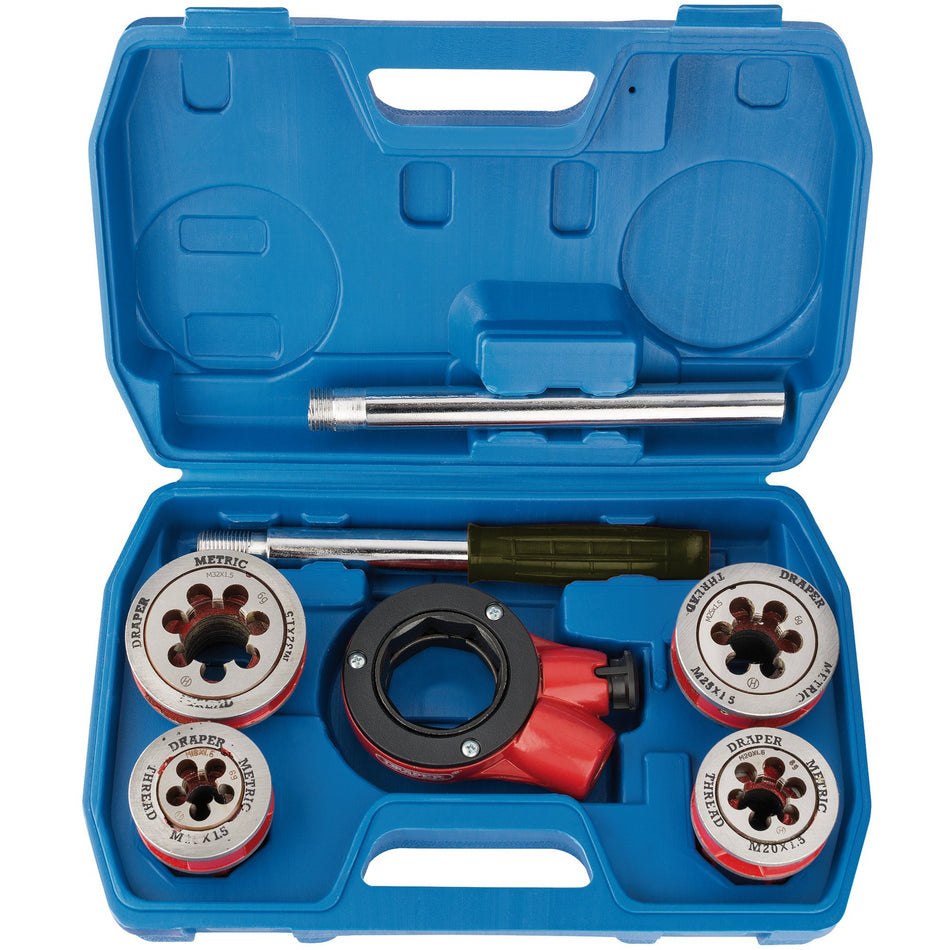 Draper 22496 Metric Ratchet Pipe Threading Kit (7 Piece)