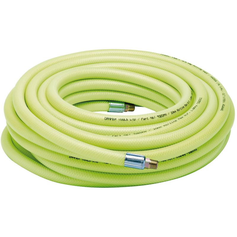 Draper 23191 High-Vis Air Line Hose, 15.2m, 10mm Bore, 1/4" BSP