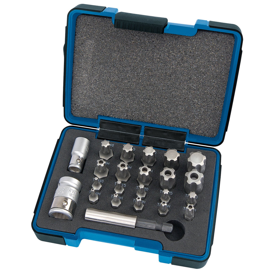 Draper 23241 Draper TX-STAR® 1/4, Plus Bit Set, 3/8" Sq. Dr. (23 Piece)
