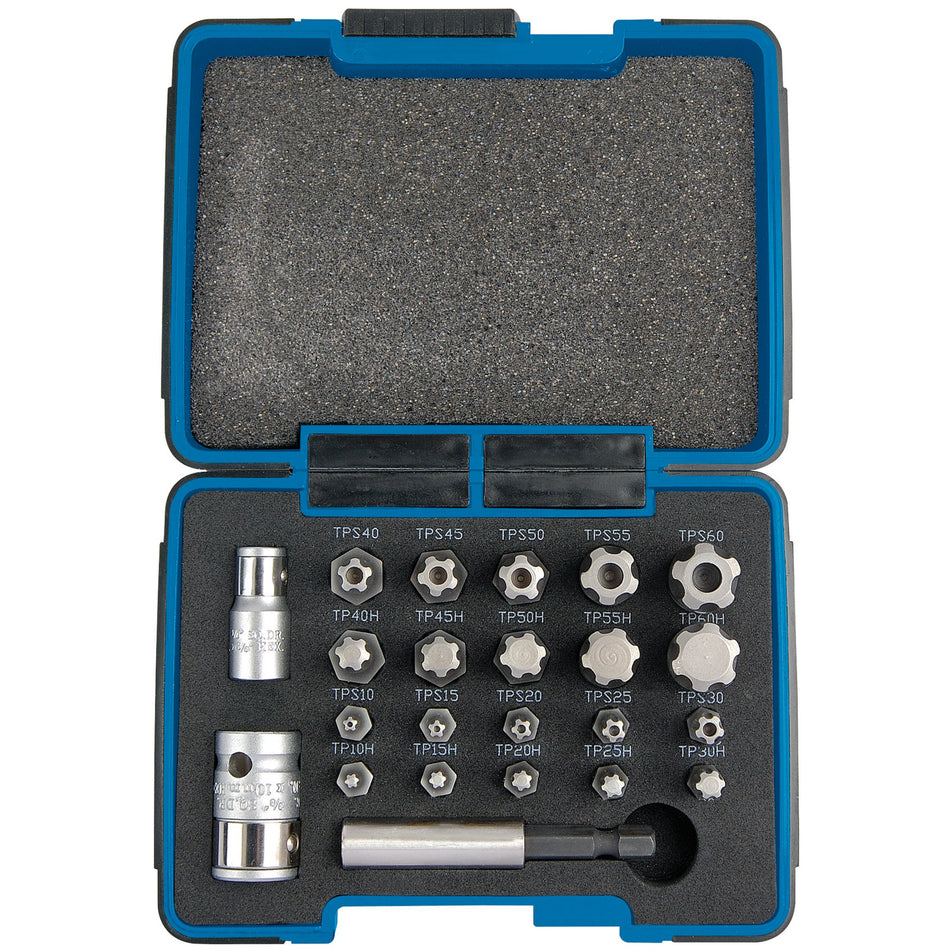 Draper 23241 Draper TX-STAR® 1/4, Plus Bit Set, 3/8" Sq. Dr. (23 Piece)