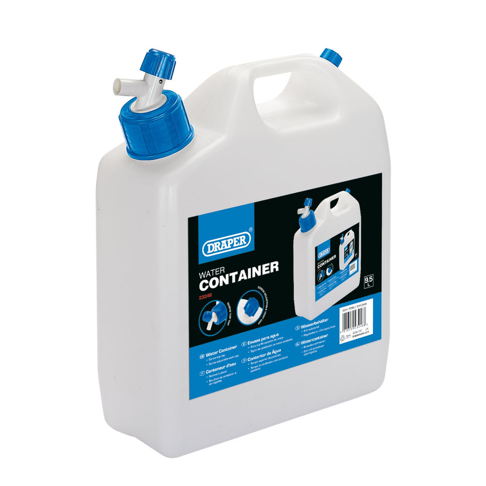 Draper 23246 Water Container with Tap, 9.5L